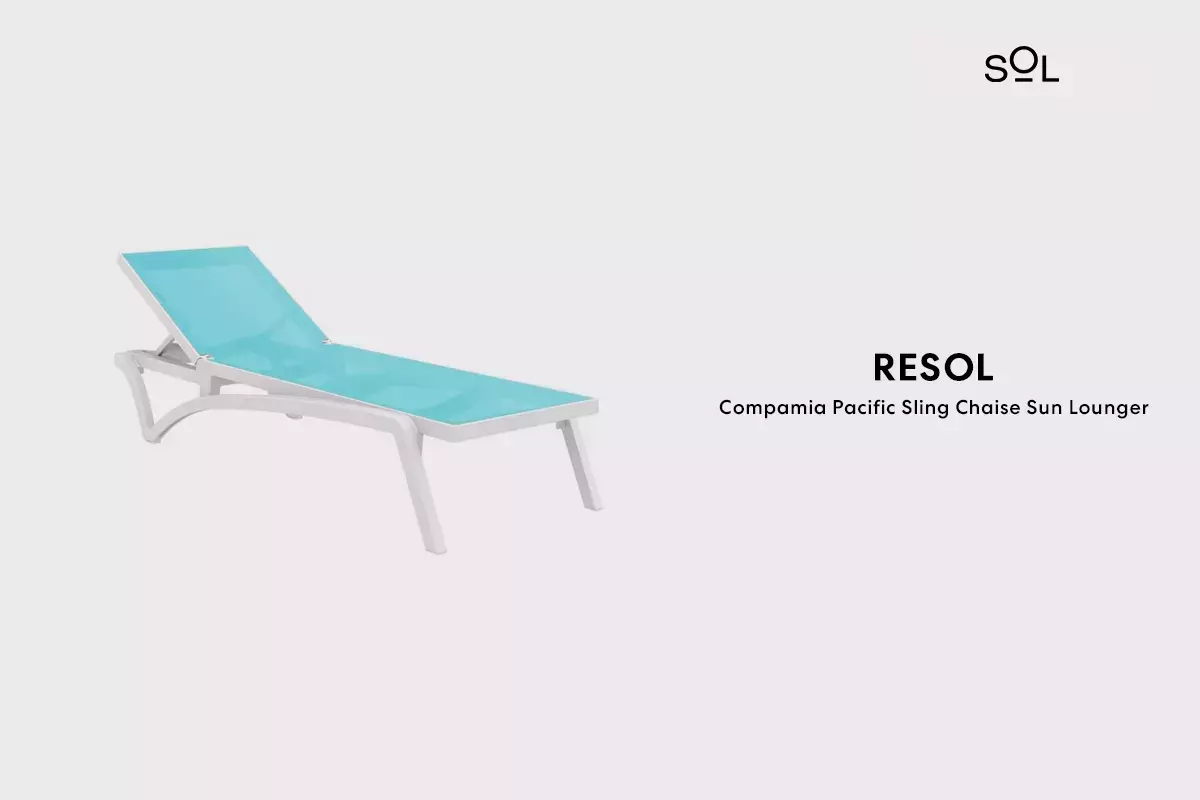 Compamia Pacific Sling Chaise Sun Lounger