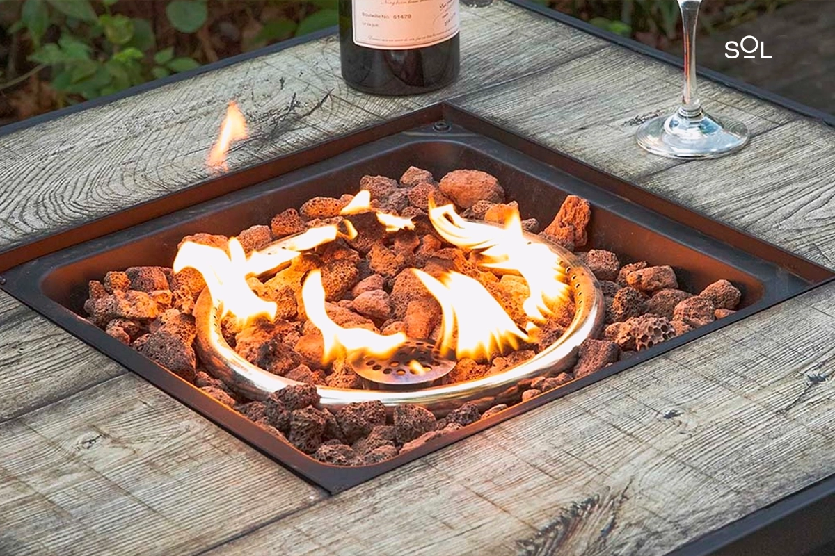 Integrate a fire pit