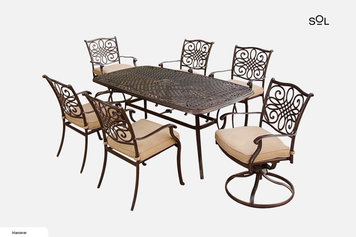 Traditions 7-Piece Aluminum Outdoor Seating Sets