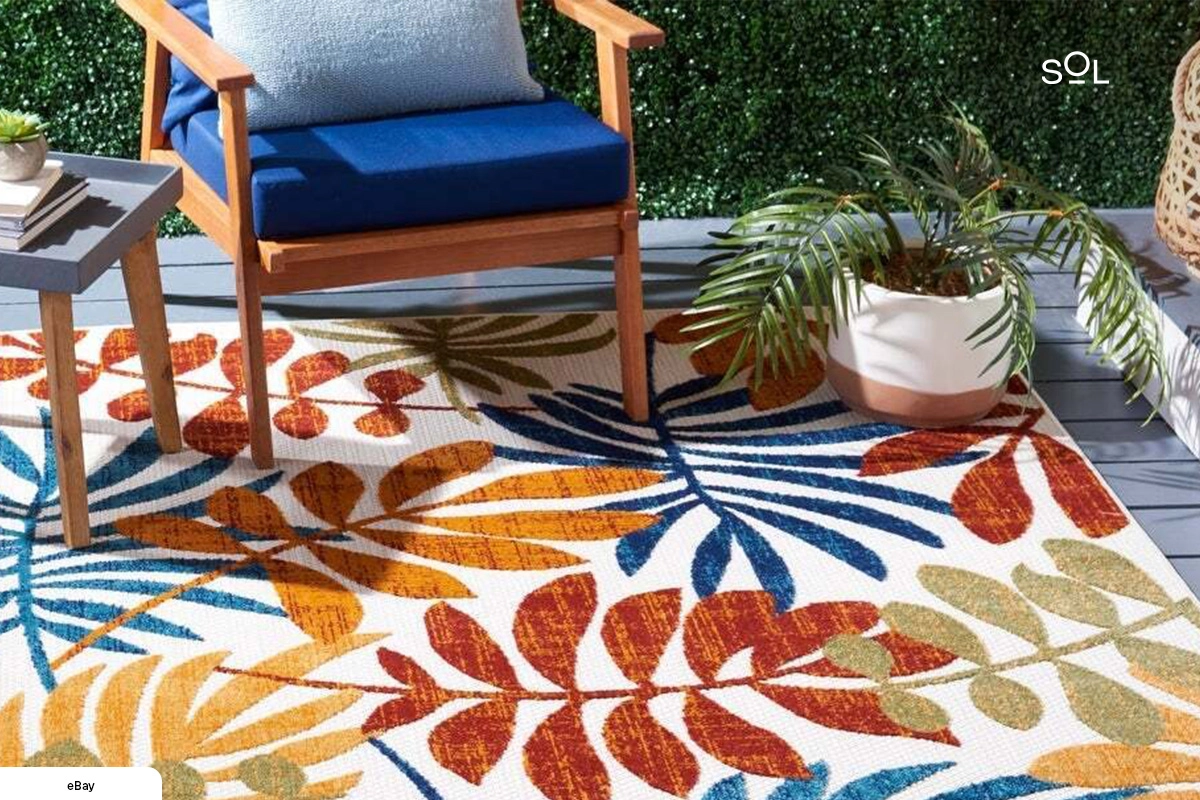 Patterns and prints - outdoor tropical decor