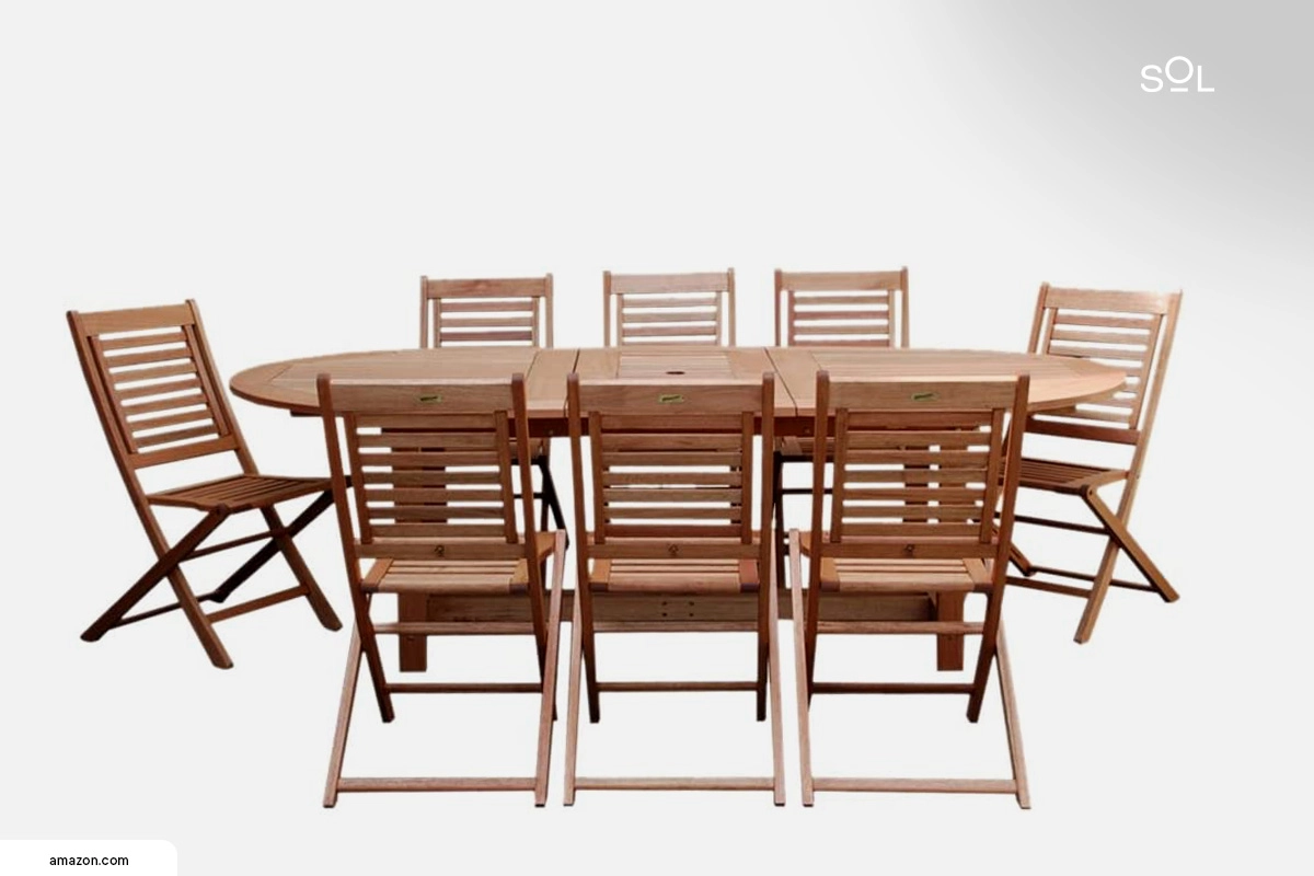 Amazonia Milano Extendable Dining Table Set