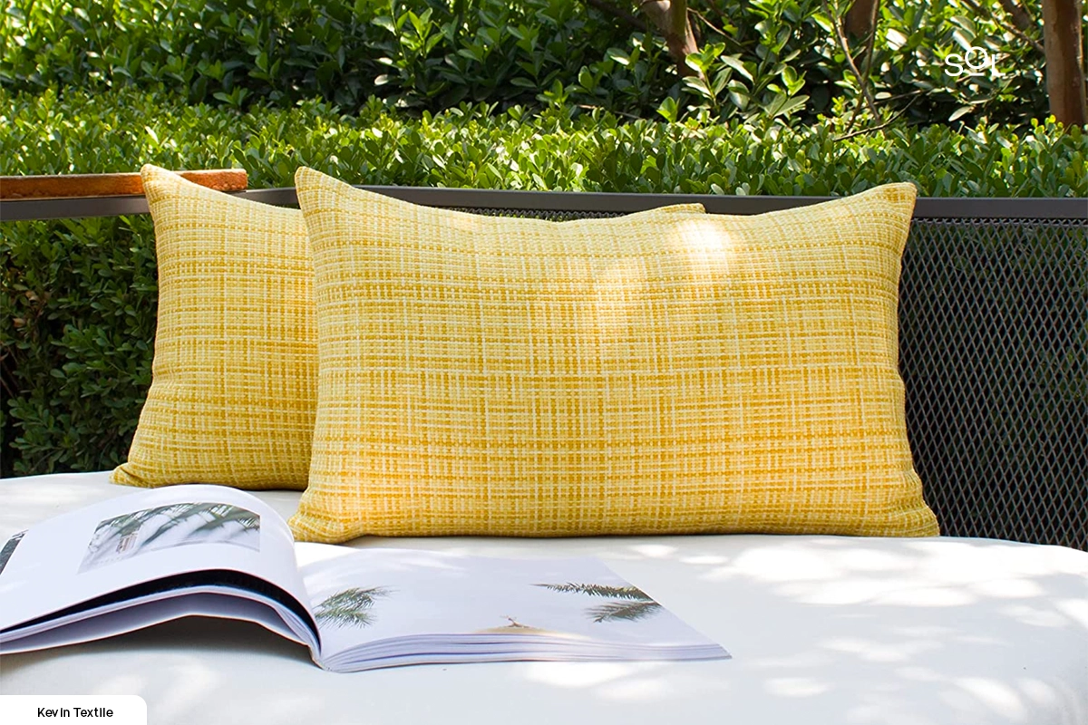 Waterproof Outdoor Lumbar Pillow Cover by Kevin Textiles