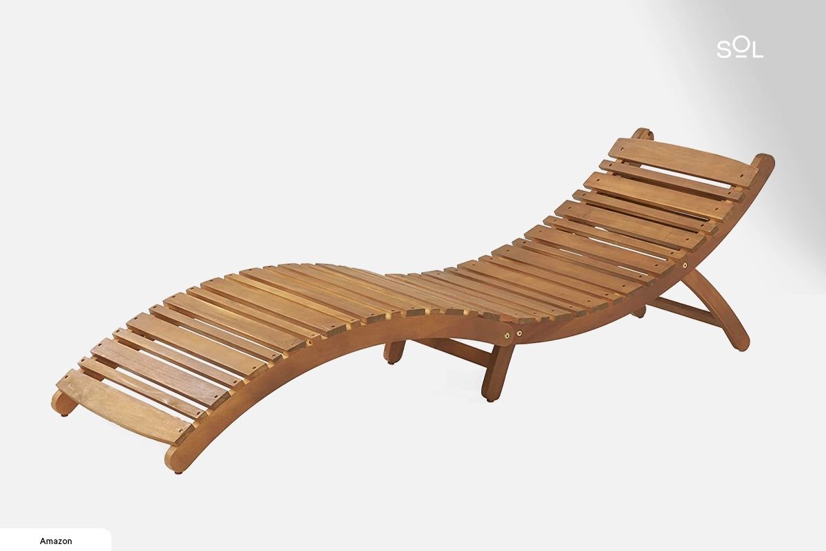 Christopher Knight Home Lahaina Outdoor Acacia Wood Chaise Lounge Chair