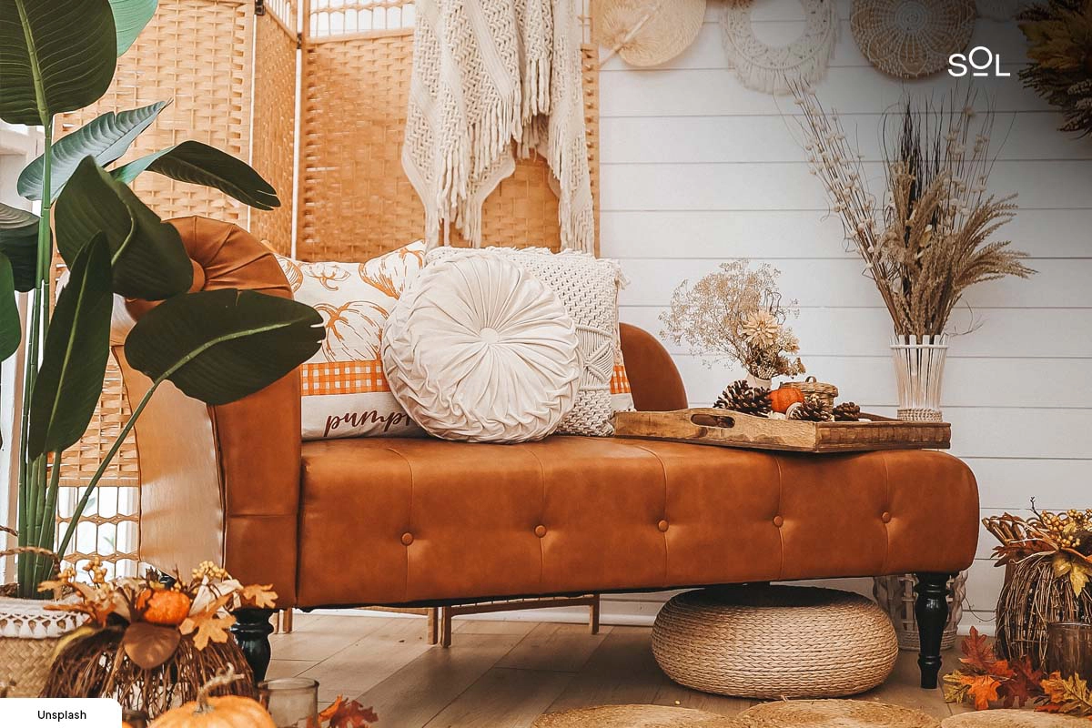 Get a Patio Sofa Set - Fall yard decor ideas