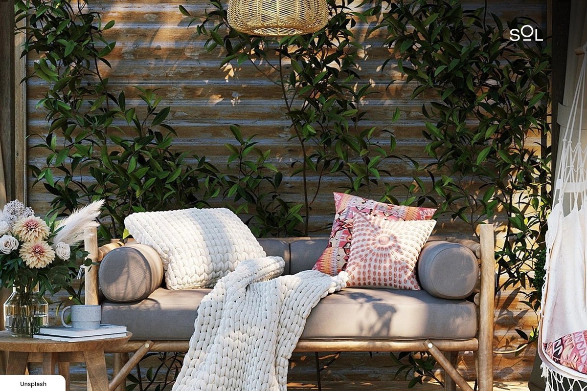 Color Scheme - replacement cushions for outdoor wicker sectional