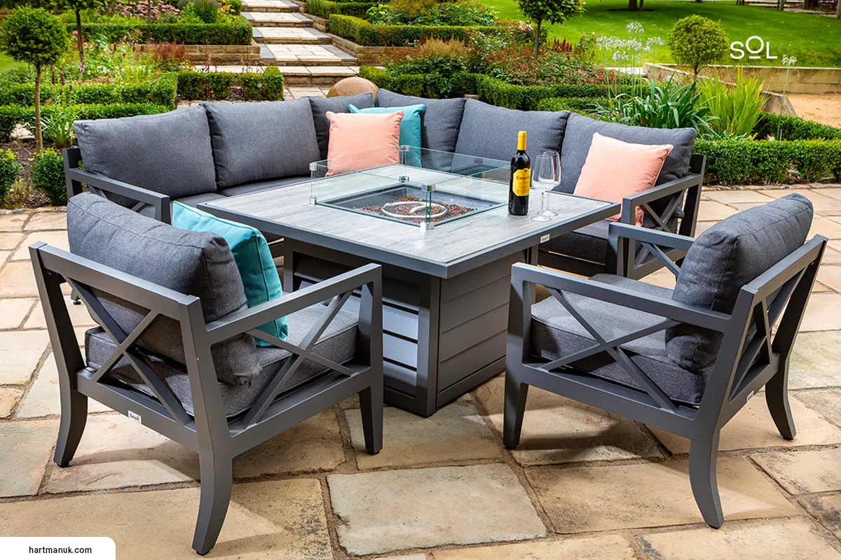 The Alluring Comfort and Versatility of Patio Dining Tables with Fire Pits