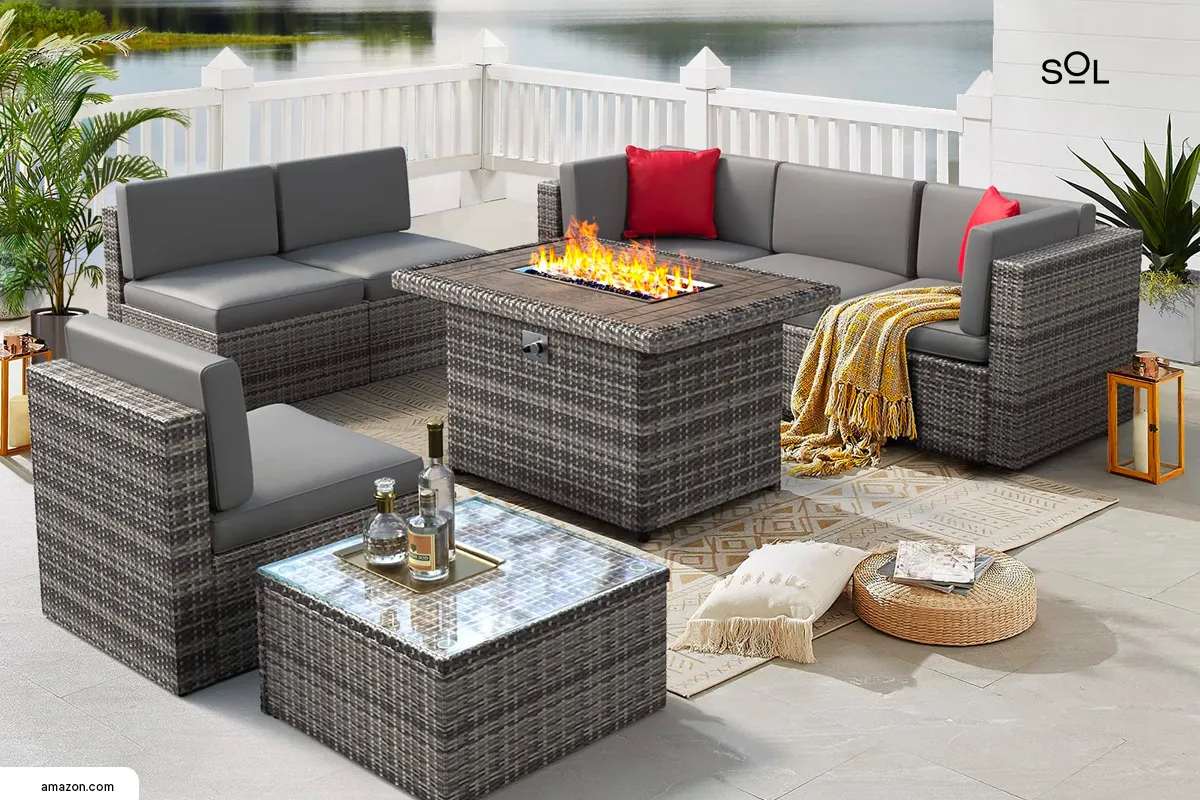 Elevate Your Patio with Grey Wicker Outdoor Furniture