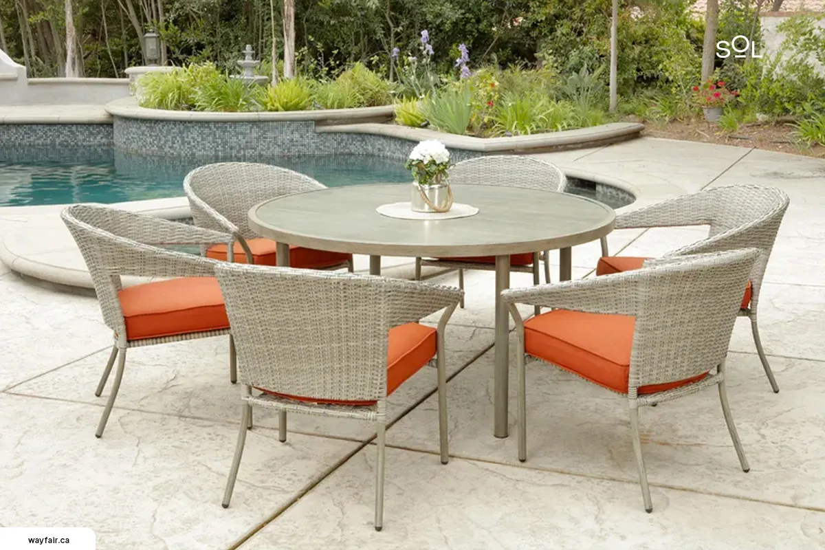Gather Round: DIY Ideas for Round Patio Dining Set for 6