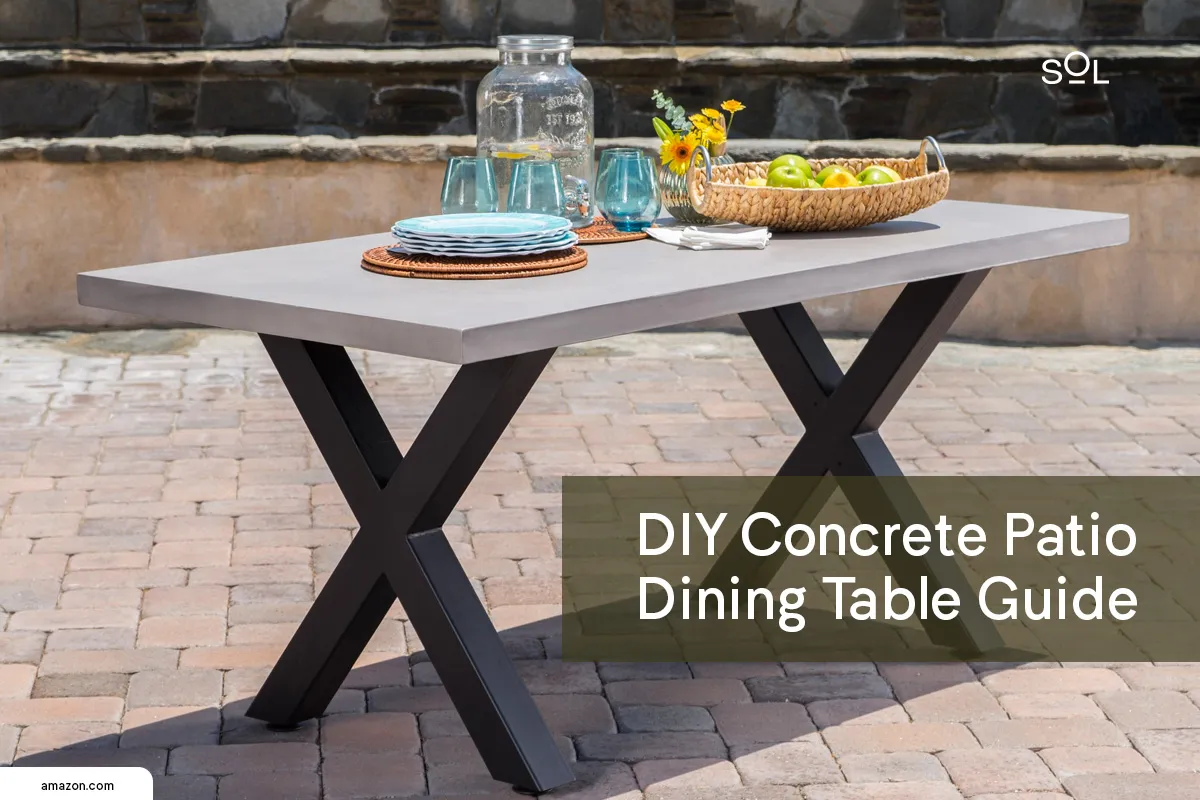 Solid Elegance: DIY Concrete Patio Dining Table Guide