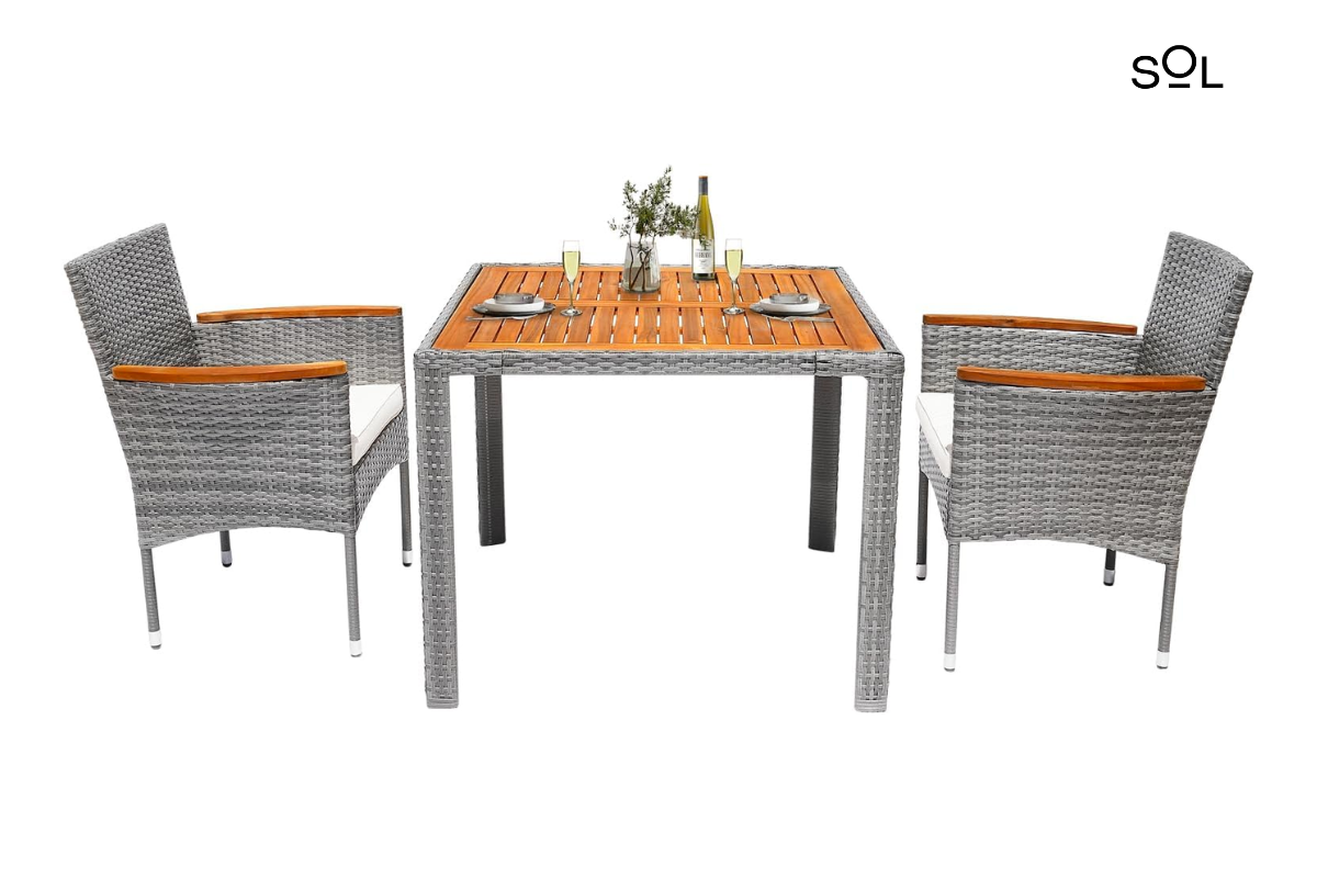 Artbuske 3 PCS Patio Dining Set