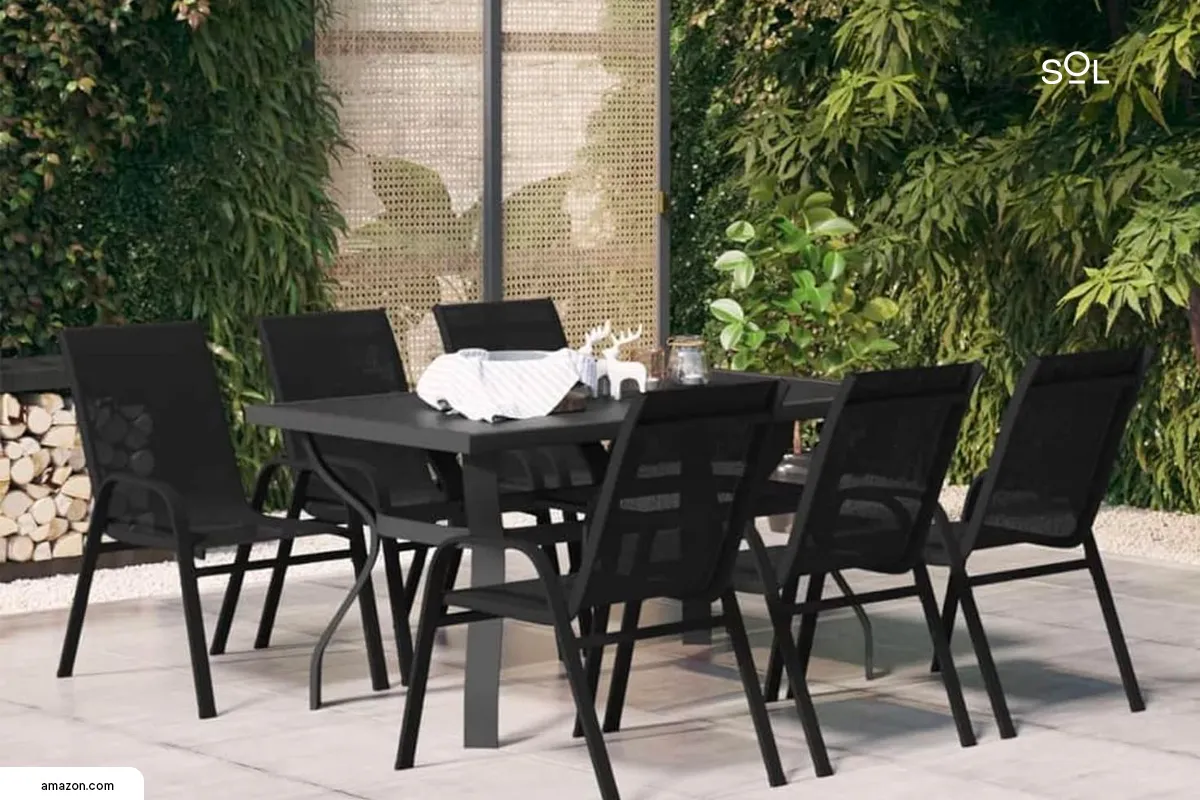 Sleek and Timeless: The Allure of Black Patio Dining Tables