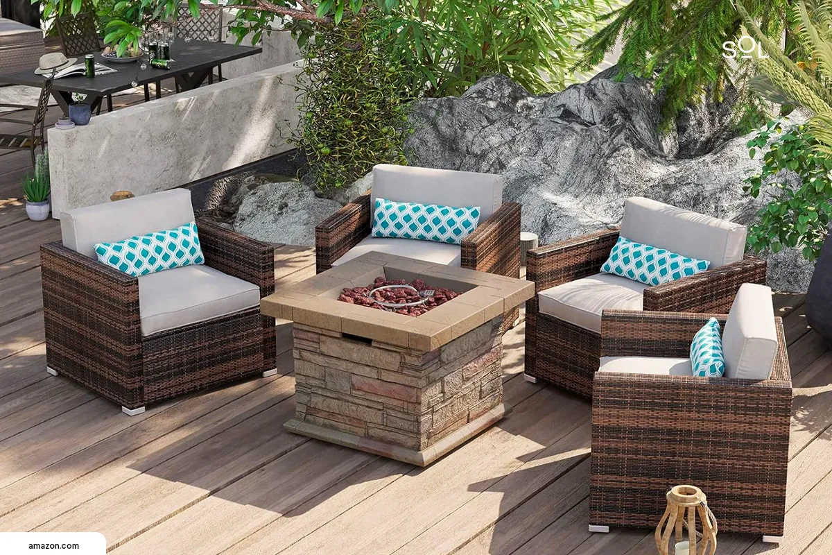 The Appeal of Outdoor Furniture Set With Propane Fire Pit